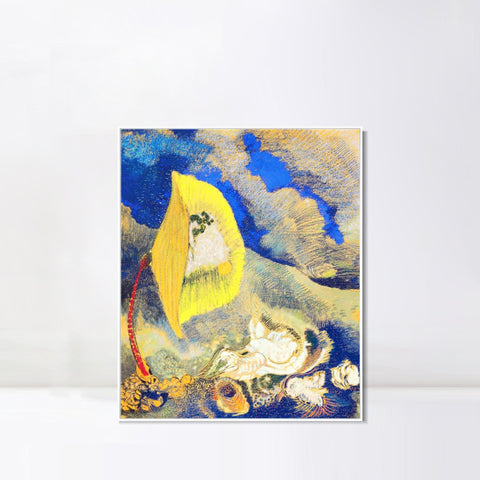INVIN ART Framed Canvas Series#093 by Odilon Redon Wall Art Living Room Home Office Decorations