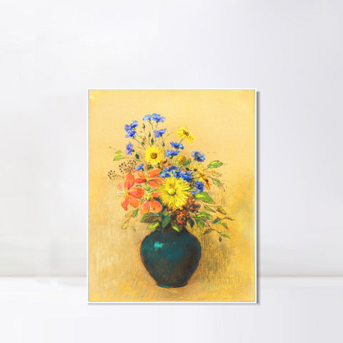 INVIN ART Framed Canvas Series#095 by Odilon Redon Wall Art Living Room Home Office Decorations