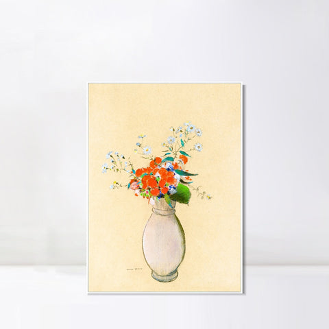 INVIN ART Framed Canvas Series#097 by Odilon Redon Wall Art Living Room Home Office Decorations