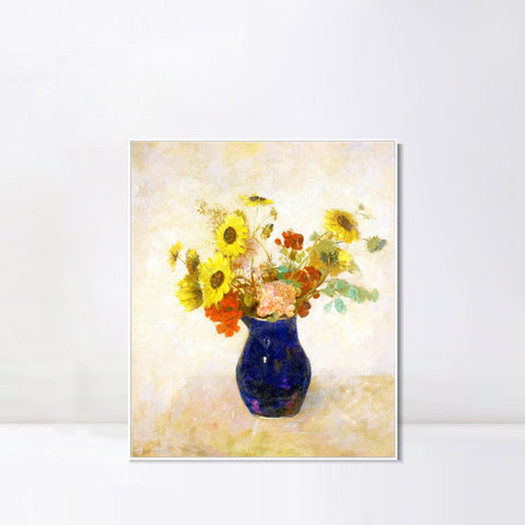 INVIN ART Framed Canvas Series#100 by Odilon Redon Wall Art Living Room Home Office Decorations