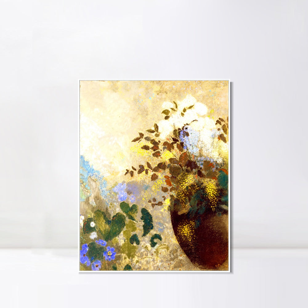 INVIN ART Framed Canvas Series#113 by Odilon Redon Wall Art Living Room Home Office Decorations