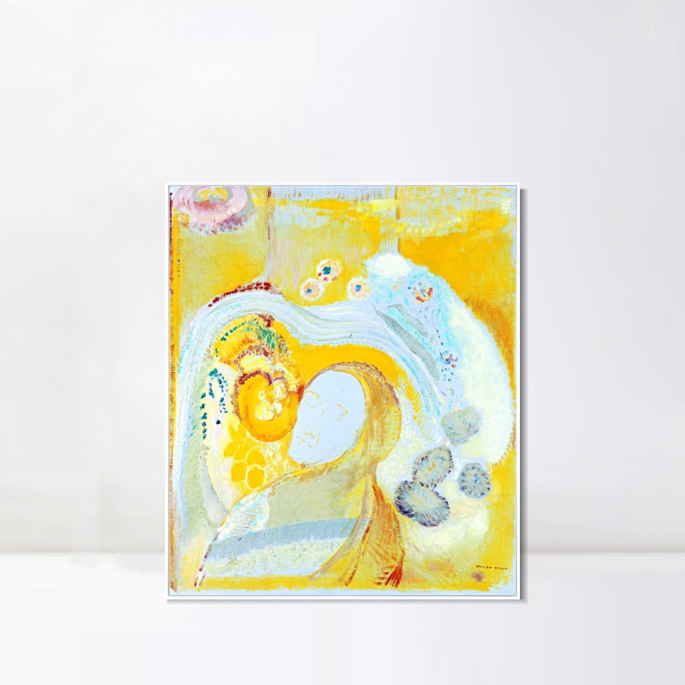 INVIN ART Framed Canvas Series#122 by Odilon Redon Wall Art Living Room Home Office Decorations