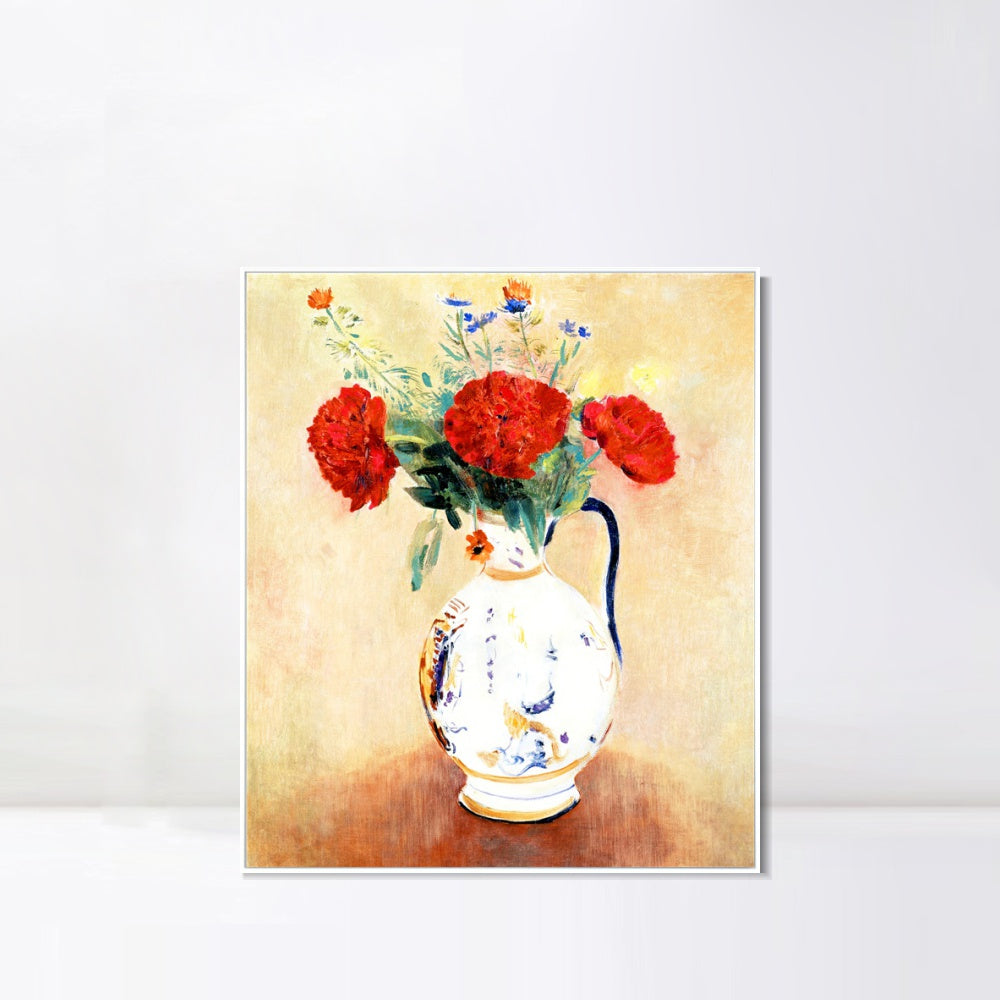 INVIN ART Framed Canvas Series#123 by Odilon Redon Wall Art Living Room Home Office Decorations