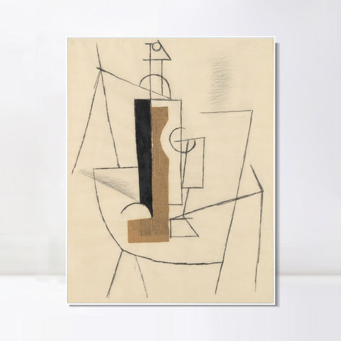 INVIN ART Framed Canvas Giclee Print Art Series#42 by Pablo Picasso Wall Art Living Room Home Office Decorations