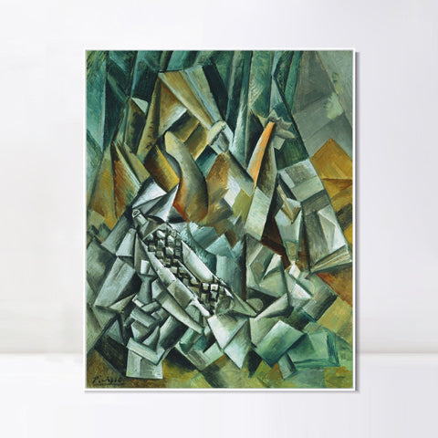 INVIN ART Framed Canvas Giclee Print Art Series#388 by Pablo Picasso Wall Art Living Room Home Office Decorations