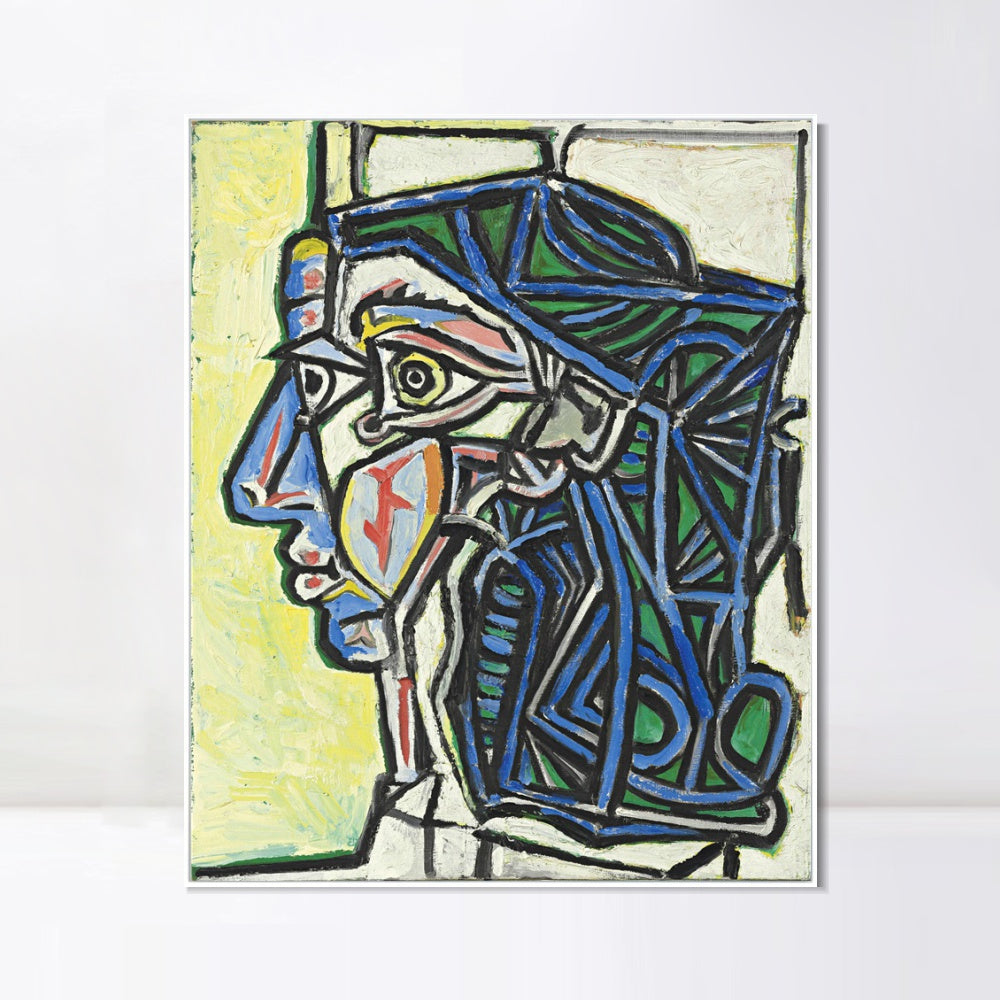 INVIN ART Framed Canvas Giclee Print Art Series#404 by Pablo Picasso Wall Art