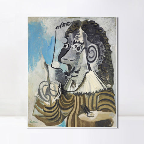 INVIN ART Framed Canvas Giclee Print Art Series#407 by Pablo Picasso Wall Art Living Room Home Office Decorations