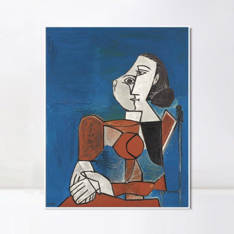 INVIN ART Framed Canvas Giclee Print Art Series#410 by Pablo Picasso Wall Art Living Room Home Office Decorations