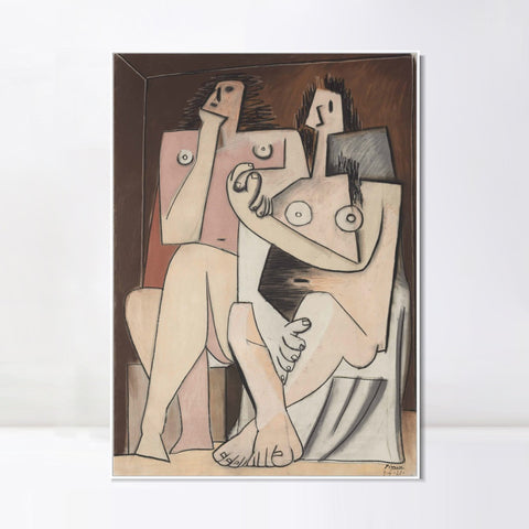INVIN ART Framed Canvas Giclee Print Art Series#429 by Pablo Picasso Wall Art Living Room Home Office Decorations