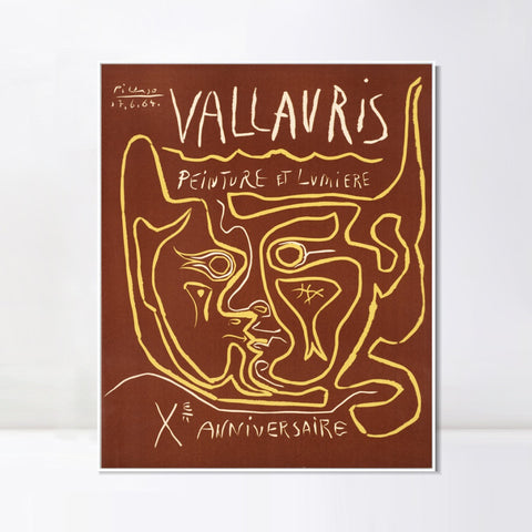 INVIN ART Framed Canvas Giclee Print Art Series#430 by Pablo Picasso Wall Art Living Room Home Office Decorations