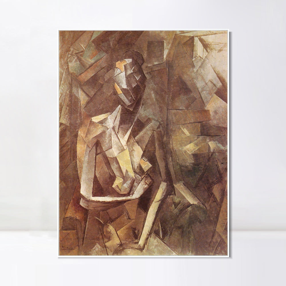 INVIN ART Framed Canvas Giclee Print Art Series#432 by Pablo Picasso Wall Art
