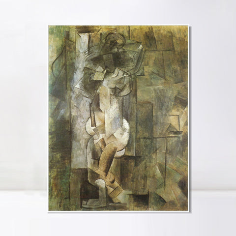 INVIN ART Framed Canvas Giclee Print Art Series#435 by Pablo Picasso Wall Art Living Room Home Office Decorations