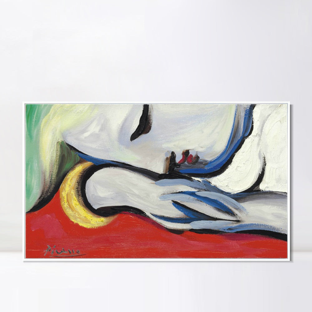 INVIN ART Framed Canvas Giclee Print Art Series#444 by Pablo Picasso Wall Art