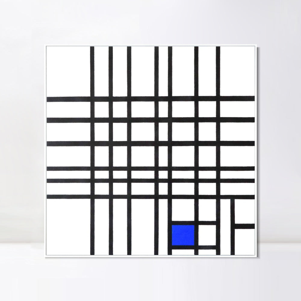 INVIN ART Framed Canvas Series#018 by Piet Cornelies Mondrian Wall Art Living Room Home Office Decorations