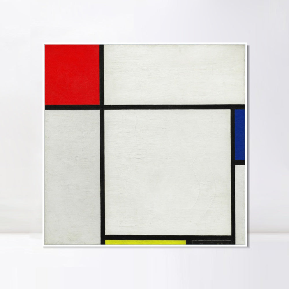INVIN ART Framed Canvas Series#025 by Piet Cornelies Mondrian Wall Art Living Room Home Office Decorations