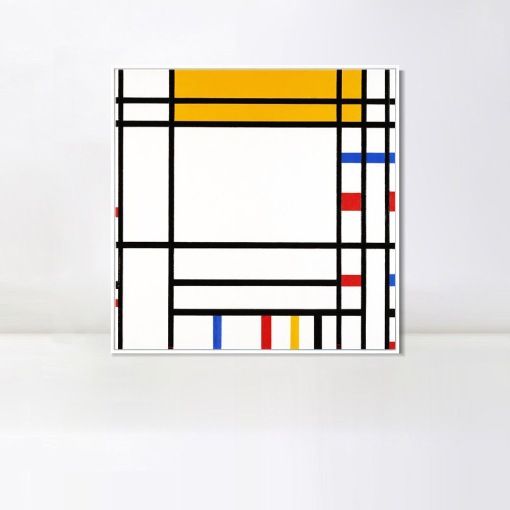 INVIN ART Framed Canvas Series#081 by Piet Cornelies Mondrian Wall Art Living Room Home Office Decorations