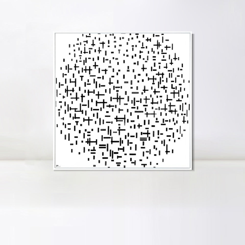 INVIN ART Framed Canvas Series#086 by Piet Cornelies Mondrian Wall Art Living Room Home Office Decorations