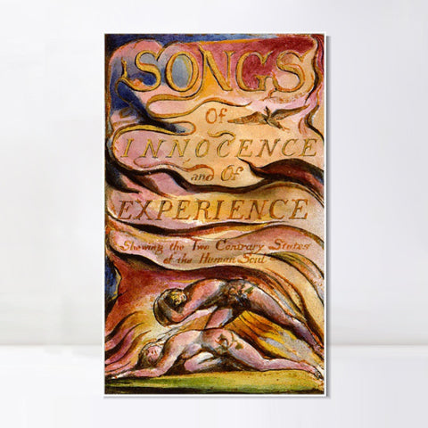 INVIN ART Framed Canvas Giclee Print Art Series#084 by William Blake Wall Art Living Room Home Office Decorations