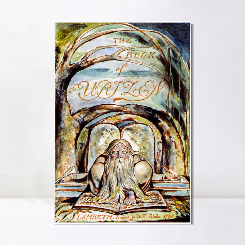 INVIN ART Framed Canvas Giclee Print Art Series#109 by William Blake Wall Art