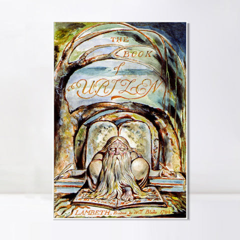 INVIN ART Framed Canvas Giclee Print Art Series#109 by William Blake Wall Art Living Room Home Office Decorations