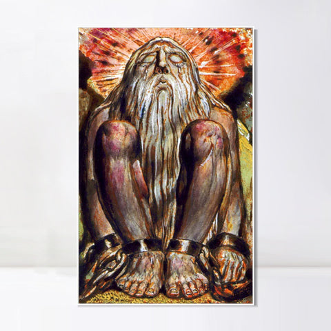 INVIN ART Framed Canvas Giclee Print Art Finals Week As Told#3 by William Blake Wall Art Living Room Home Office Decorations