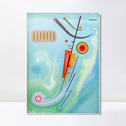 INVIN ART Framed Canvas Giclee Print luminoso,1930 by Wassily Kandinsky Wall Art Living Room Home Office Decorations