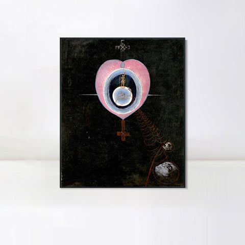 INVIN ART Framed Canvas Giclee Print The Gorgeous Daily by Hilma Af Klint Wall Art Living Room Home Office Decorations