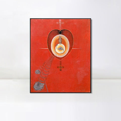 INVIN ART Framed Canvas Giclee Print Series#010 by Hilma Af Klint Wall Art Living Room Home Office Decorations