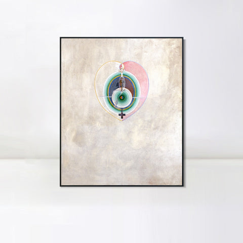 INVIN ART Framed Canvas Giclee Print Series#011 by Hilma Af Klint Wall Art Living Room Home Office Decorations