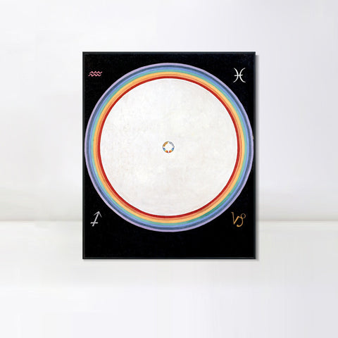 INVIN ART Framed Canvas Giclee Print Series#012 by Hilma Af Klint Wall Art Living Room Home Office Decorations