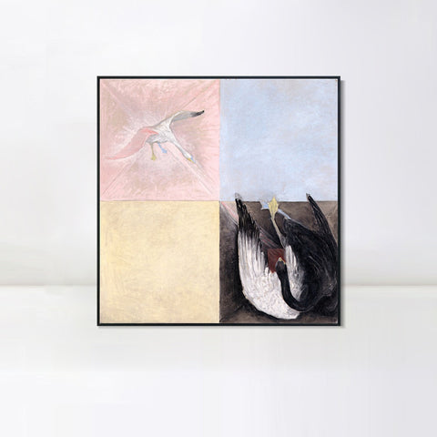 INVIN ART Framed Canvas Giclee Print Series#013 by Hilma Af Klint Wall Art Living Room Home Office Decorations