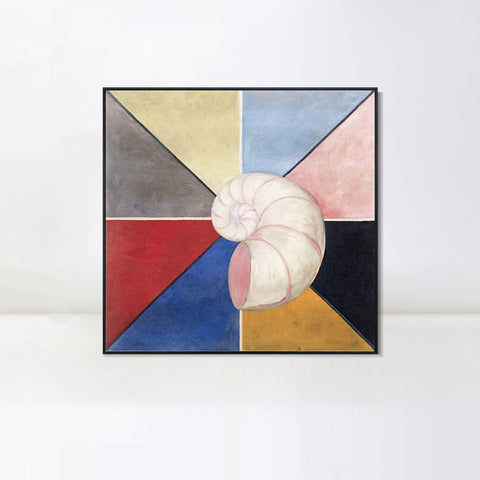 INVIN ART Framed Canvas Giclee Print Series#017 by Hilma Af Klint Wall Art Living Room Home Office Decorations