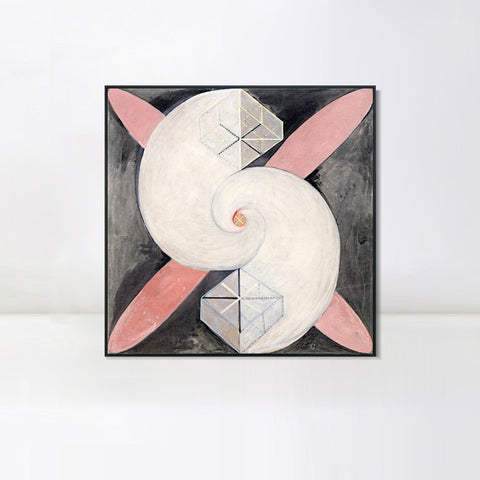 INVIN ART Framed Canvas Giclee Print Series#018 by Hilma Af Klint Wall Art Living Room Home Office Decorations