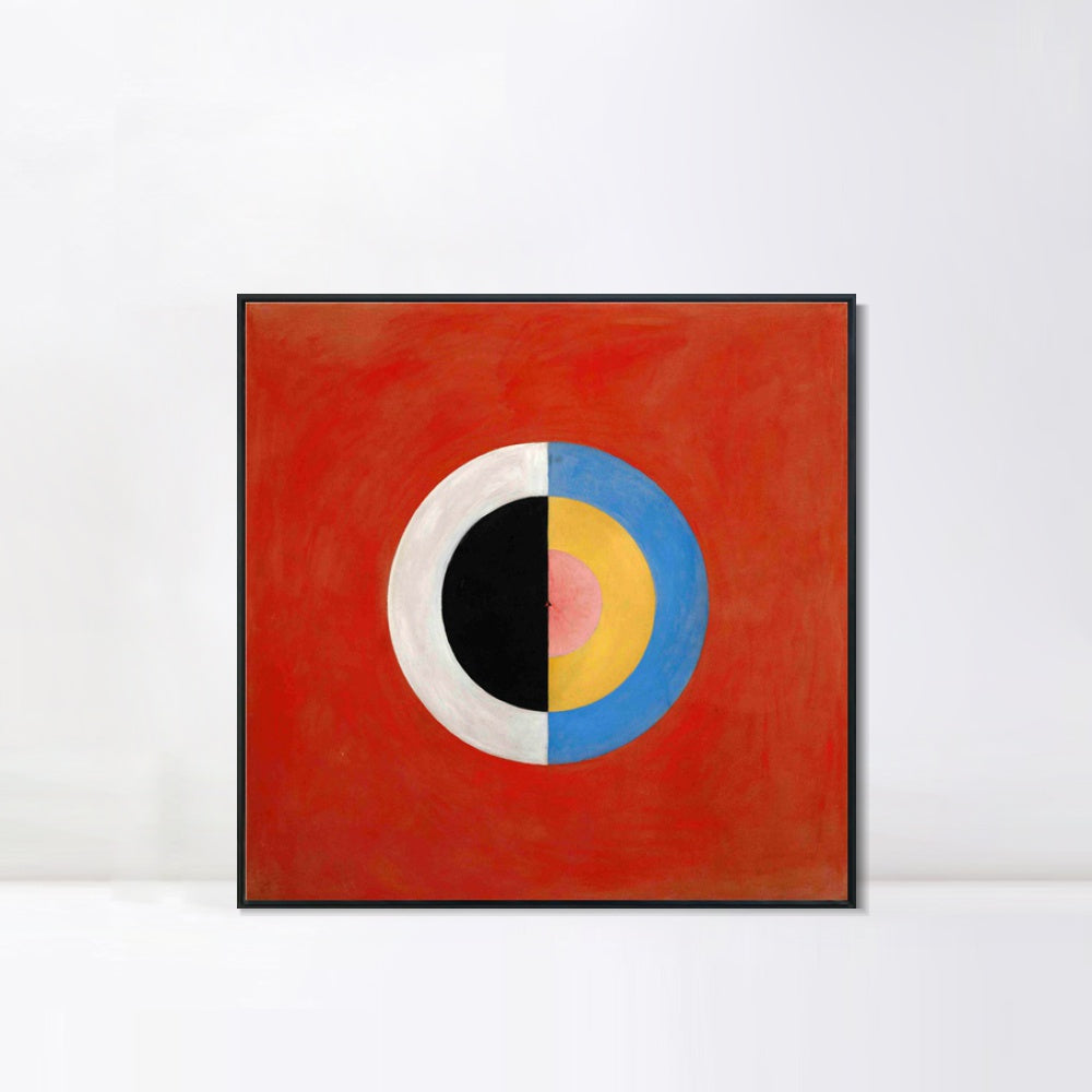 INVIN ART Framed Canvas Group Ix Suw No 17 The Swan No.17 1915 by Hilma Af Klint Wall Art Living Room Home Office Decorations