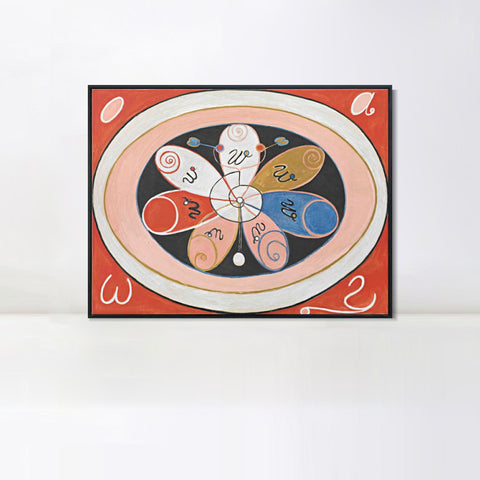 INVIN ART Framed Canvas untitled 1908 by Hilma Af Klint Wall Art Living Room Home Office Decorations