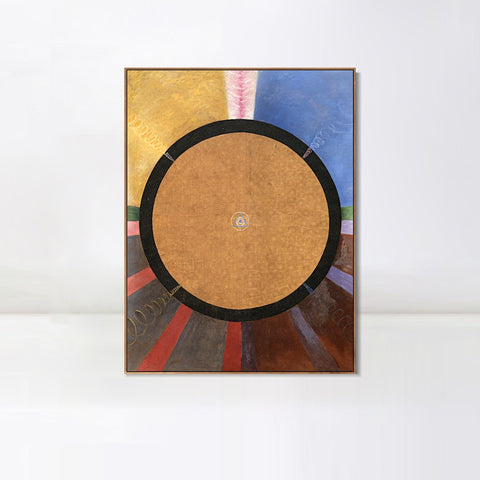 INVIN ART Framed Canvas Giclee Print Altarpiece No. 3 by Hilma Af Klint Wall Art Living Room Home Office Decorations