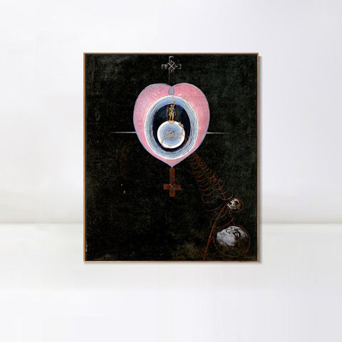INVIN ART Framed Canvas Giclee Print The Gorgeous Daily by Hilma Af Klint Wall Art Living Room Home Office Decorations