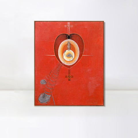 INVIN ART Framed Canvas Giclee Print Series#010 by Hilma Af Klint Wall Art Living Room Home Office Decorations