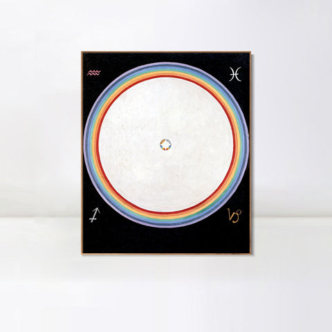 INVIN ART Framed Canvas Giclee Print Series#012 by Hilma Af Klint Wall Art Living Room Home Office Decorations