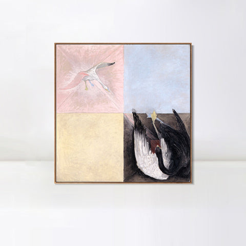 INVIN ART Framed Canvas Giclee Print Series#013 by Hilma Af Klint Wall Art Living Room Home Office Decorations