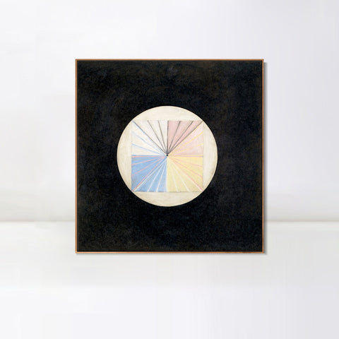 INVIN ART Framed Canvas Giclee Print Series#016 by Hilma Af Klint Wall Art Living Room Home Office Decorations