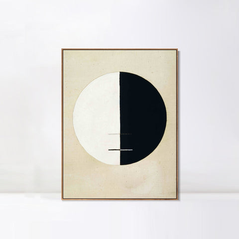 INVIN ART Framed Canvas Buddha's Standpoint Earthly Life by Hilma Af Klint Wall Art Living Room Home Office Decorations