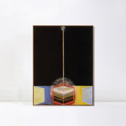 INVIN ART Framed Canvas Group-ix No.3 the Dove, 1915 by Hilma Af Klint Wall Art Living Room Home Office Decorations