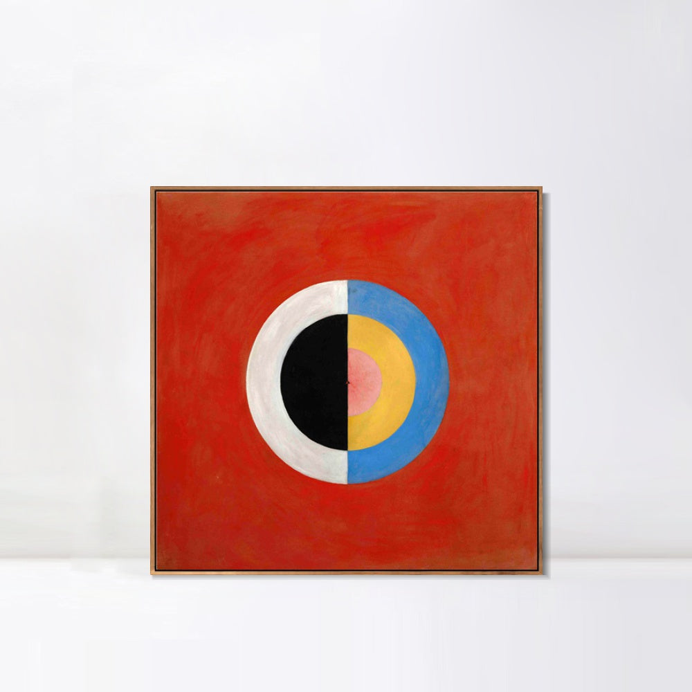 INVIN ART Framed Canvas Group Ix Suw No 17 The Swan No.17 1915 by Hilma Af Klint Wall Art Living Room Home Office Decorations