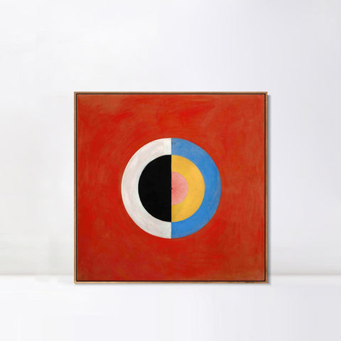 INVIN ART Framed Canvas Group Ix Suw No 17 The Swan No.17 1915 by Hilma Af Klint Wall Art Living Room Home Office Decorations