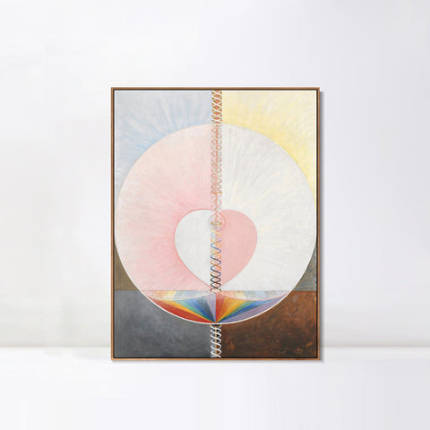 INVIN ART Framed Canvas Group IX/UW, No. 25, The Dove, No. 1, 1915 by Hilma Af Klint Wall Art Living Room Home Office Decorations