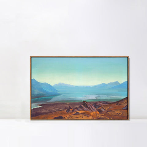 INVIN ART Framed Canvas Giclee Print Dogra yumtso 1932 by Nicholas Roerich Wall Art Living Room Home Office Decorations