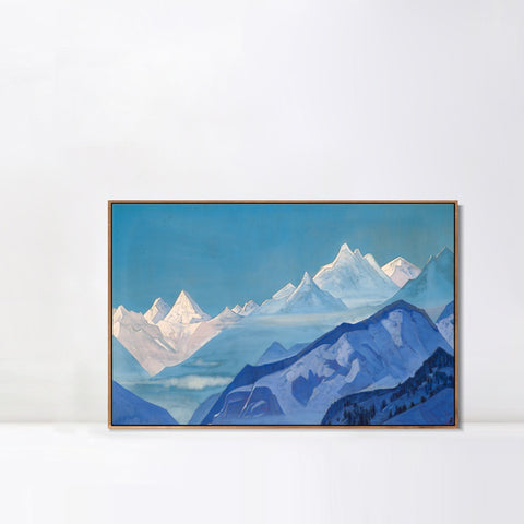INVIN ART Framed Canvas Giclee Print Guru Guri Dhar, 1931 by Nicholas Roerich Wall Art Living Room Home Office Decorations