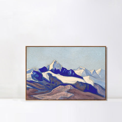 INVIN ART Framed Canvas Giclee Print Himalayas, 1945 by Nicholas Roerich Wall Art Living Room Home Office Decorations