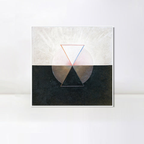 INVIN ART Framed Canvas Giclee Print Series#06 by Hilma Af Klint Wall Art Living Room Home Office Decorations